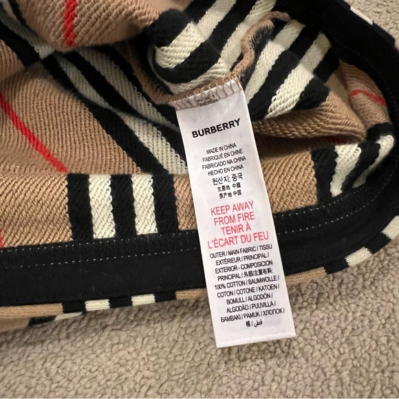 Burberry Icon Stripe Cotton Long Sleeve Dress Girls Size 12, Women’s XS - Picture 3 of 8